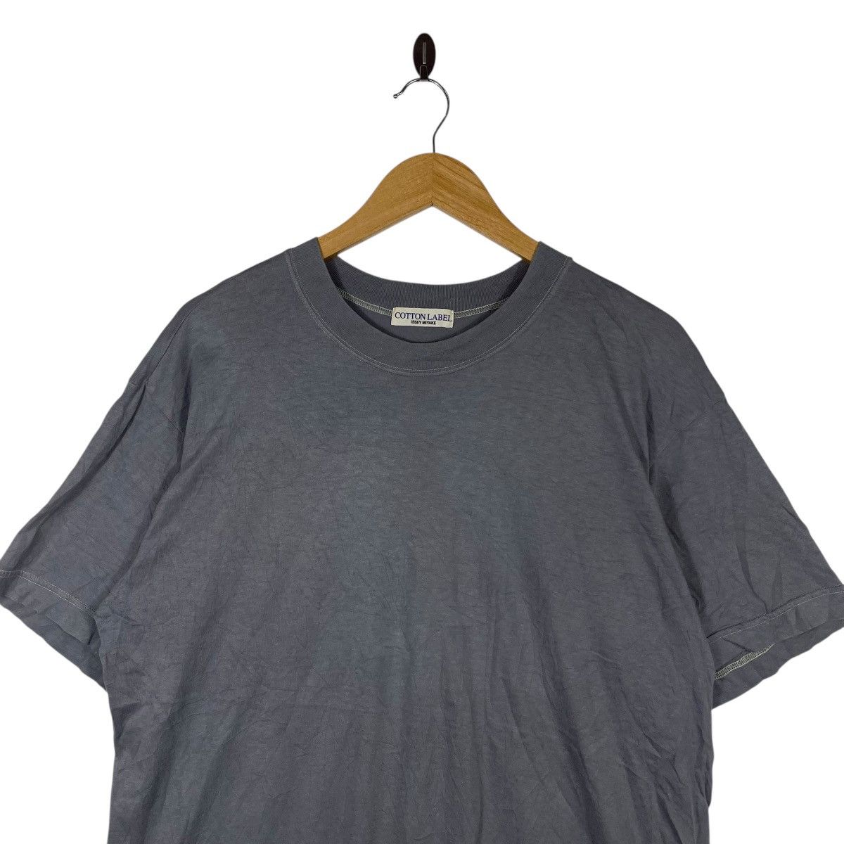 Issey Miyake Issey Miyake Cotton Label T-Shirt Japanese Designer Size US M / EU 48-50 / 2 - 2 Thumbnail