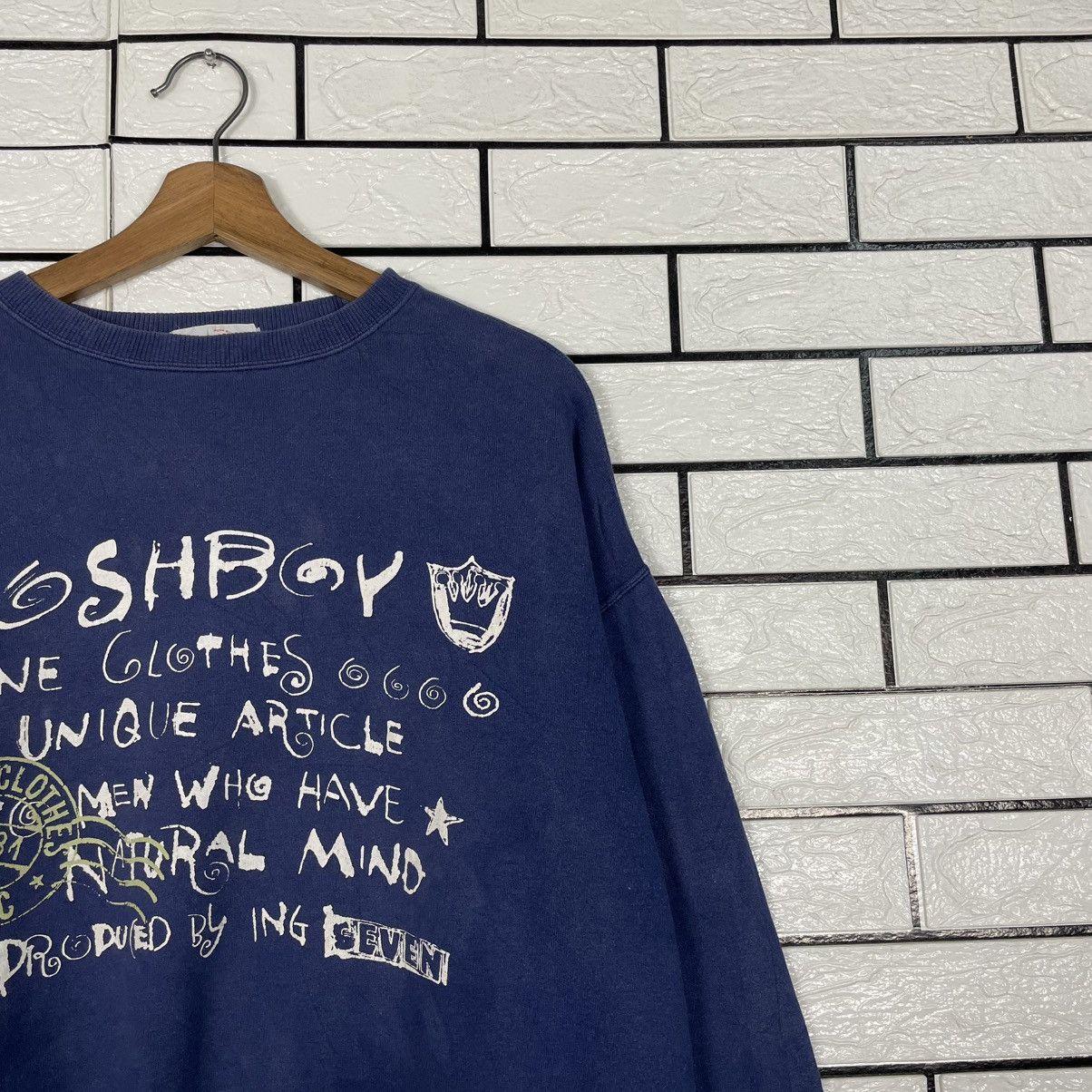 Japanese Brand Poshboy Crewneck Sweatshirt Size US M / EU 48-50 / 2 - 5 Thumbnail
