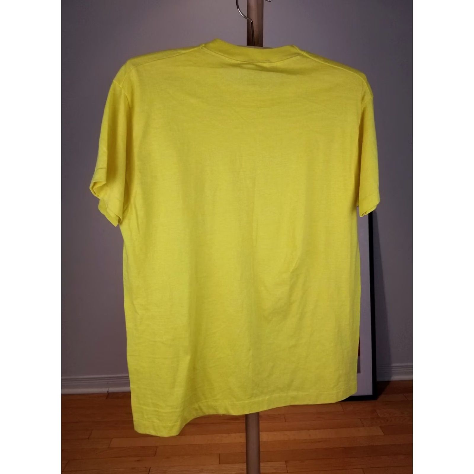 Vintage VINTAGE 80' YELLOW PAPER THIN SINGLE STITCH T-SHIRT XLARGE Size US XL / EU 56 / 4 - 5 Thumbnail