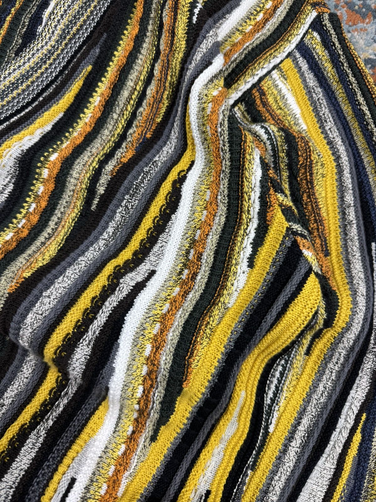 Carlo Colucci × Vintage Vintage 90s Carlo Colucci crazy cardigan coogi style Size US L / EU 52-54 / 3 - 15 Thumbnail