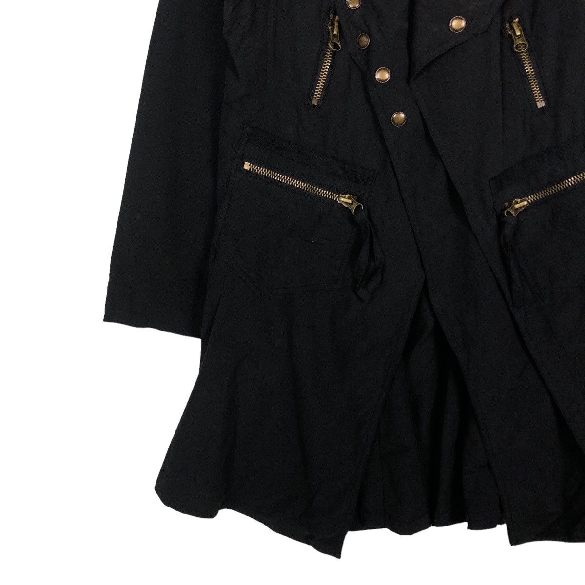 Japanese Brand Rich Black Double Collar Biker Jacket Punk Otto Issey Miyake Size US L / EU 52-54 / 3 - 4 Thumbnail