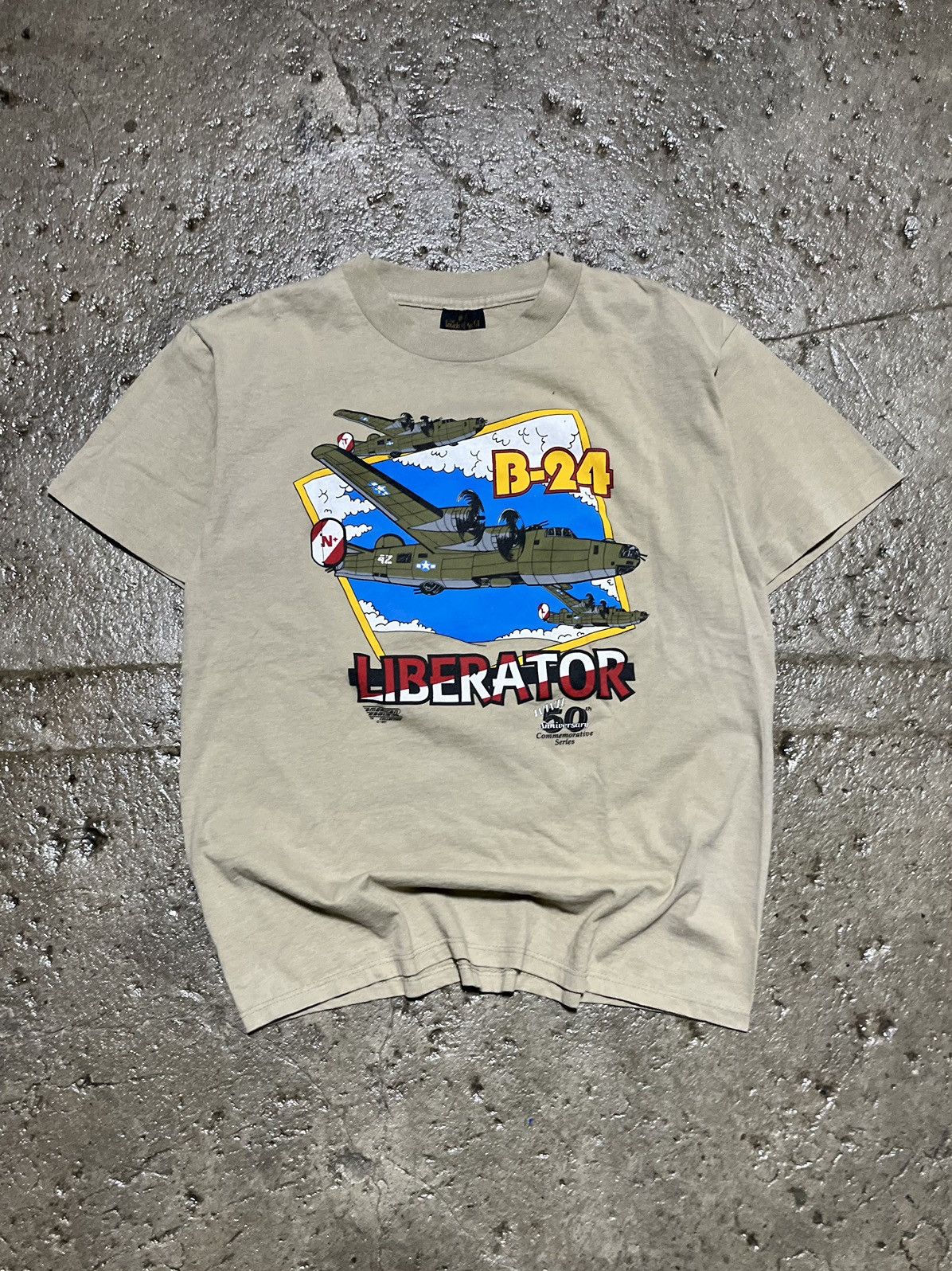 Vintage Crazy Vintage 90s B-24 Liberator Graphic Tee Military Rare ...