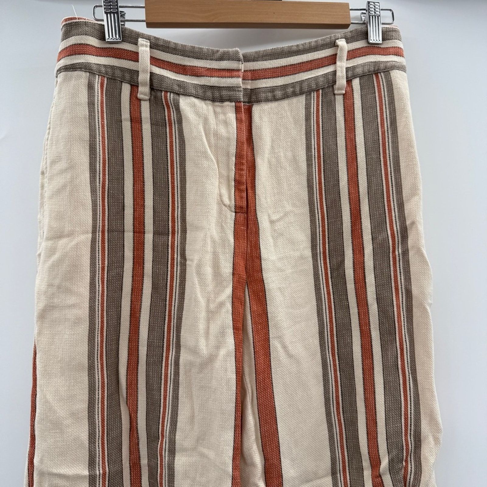 Rebecca Minkoff Rebecca Minkoff Molly Striped High Rise Straight Pants 6 Size 28" / US 6 / IT 42 - 3 Thumbnail