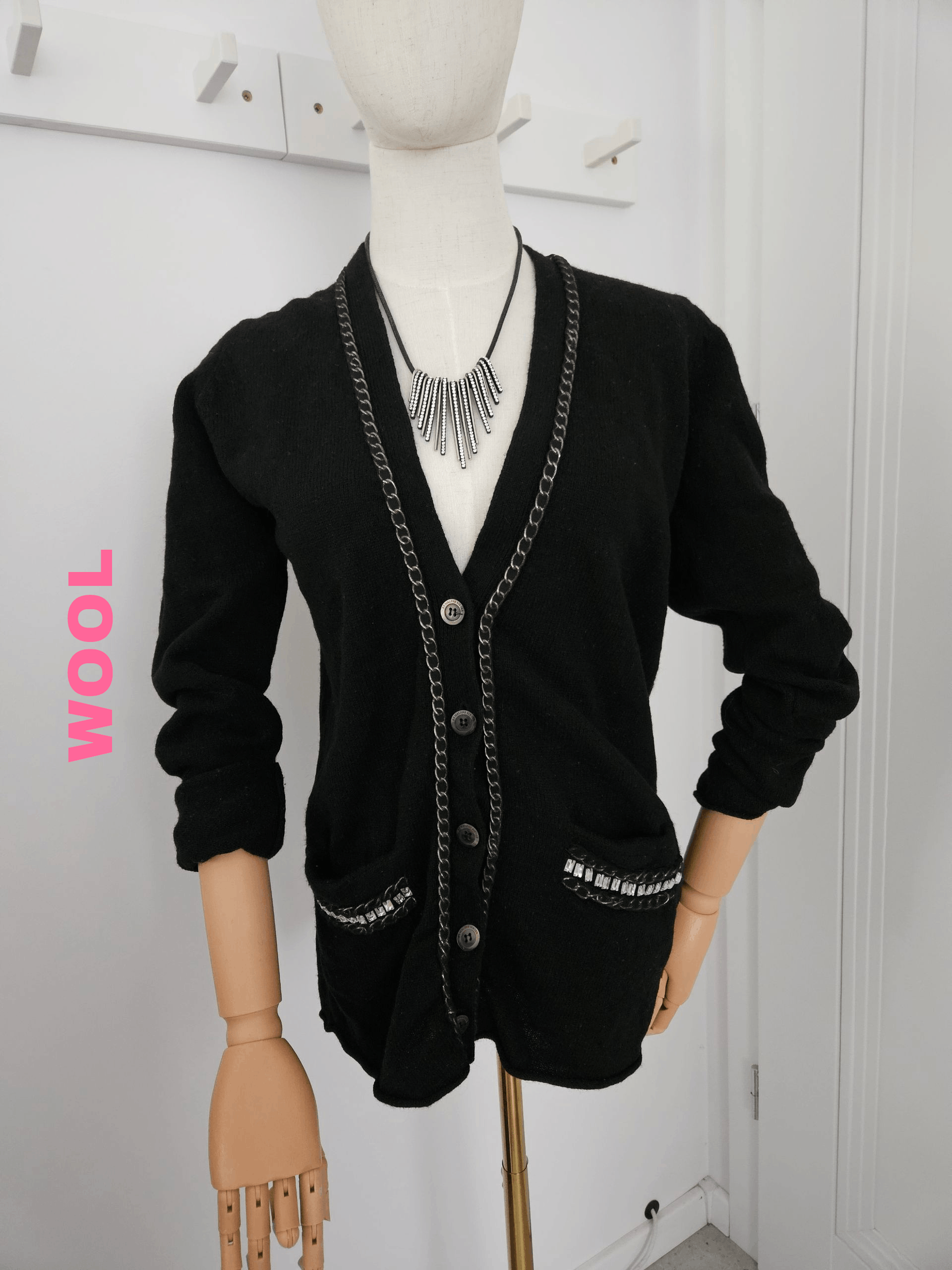By Malene Birger black by Malene Birger Wool cardigan oldmoney Size S / US 4 / IT 40 - 1 Thumbnail