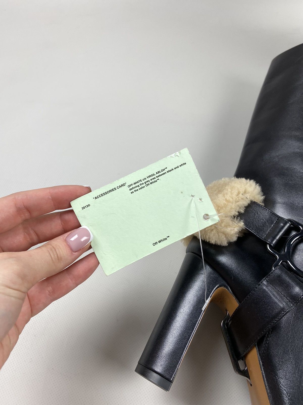 Off-White New! Off-White For Riding ladies Leather Boots Shoes Size 37 Size US 7 / IT 37 - 16 Thumbnail