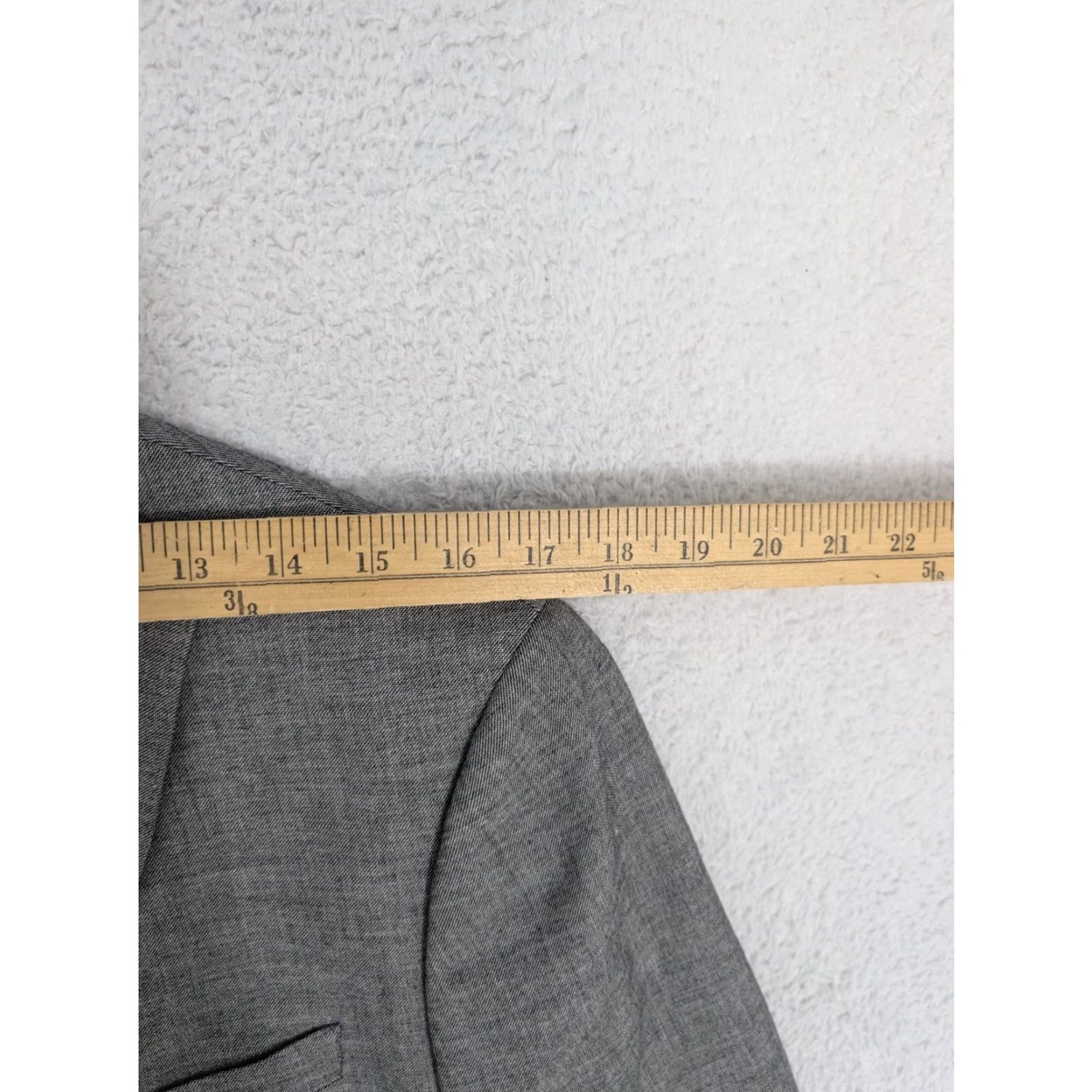 Banana Republic VINTAGE Banana Republic Men's 38S Performance Stretch Wool Blend Slim Gray Blazer Shirt? Size 38R - 7 Thumbnail