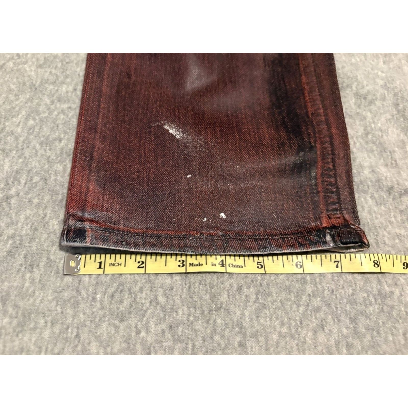 Prps PRPS Demon Straight Jeans Red 38x34 Mens Sz 38 NWT Size US 38 / EU 54 - 6 Thumbnail