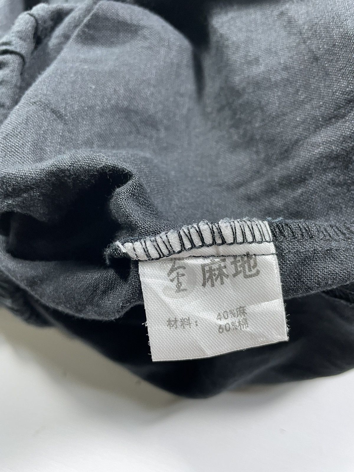 Vintage Linen Pants With Side Slits Yohji Style size 26-30