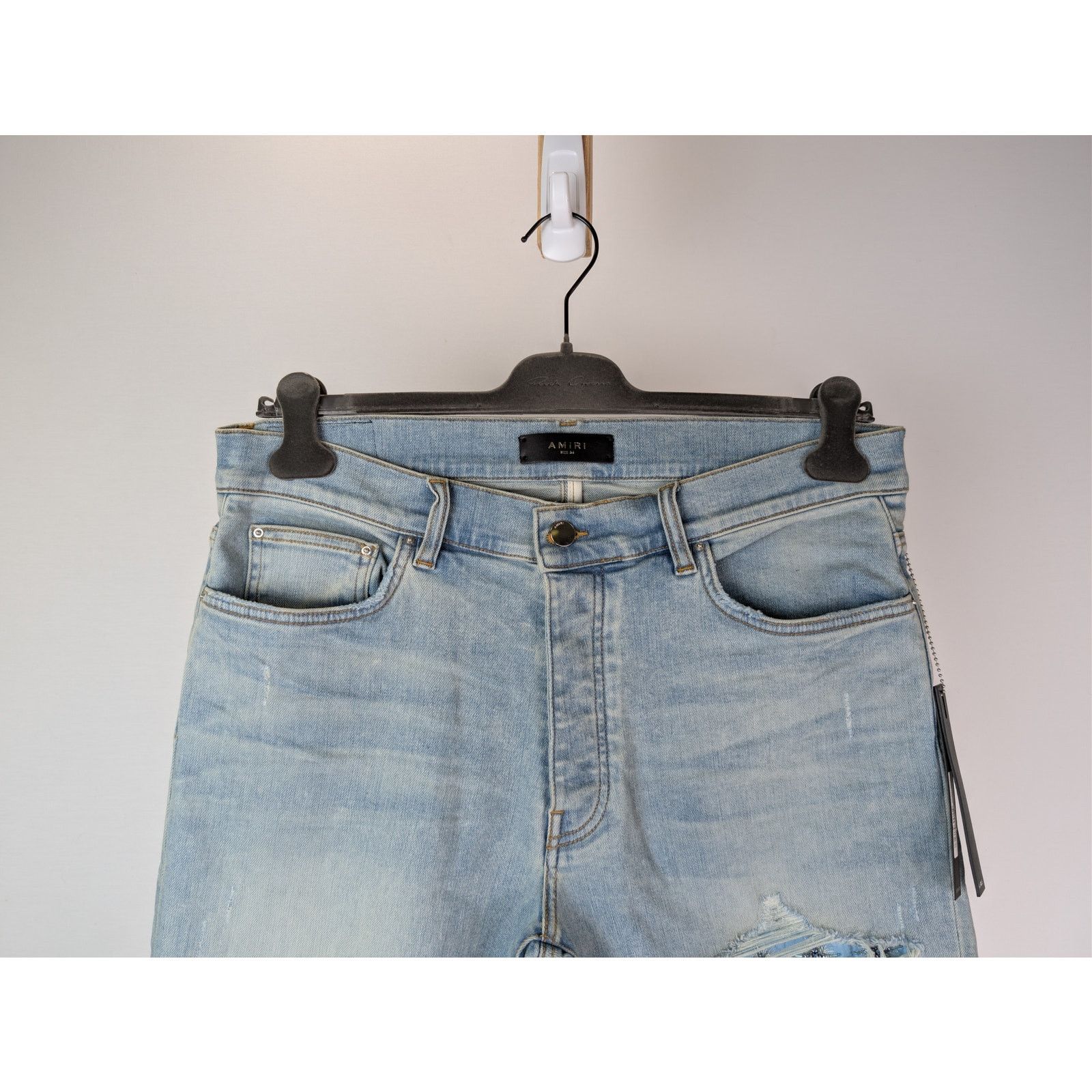 Amiri o1rshd1 Crystal Starburst MX1 Denim Jeans Surf Indigo Size US 34 / EU 50 - 3 Thumbnail
