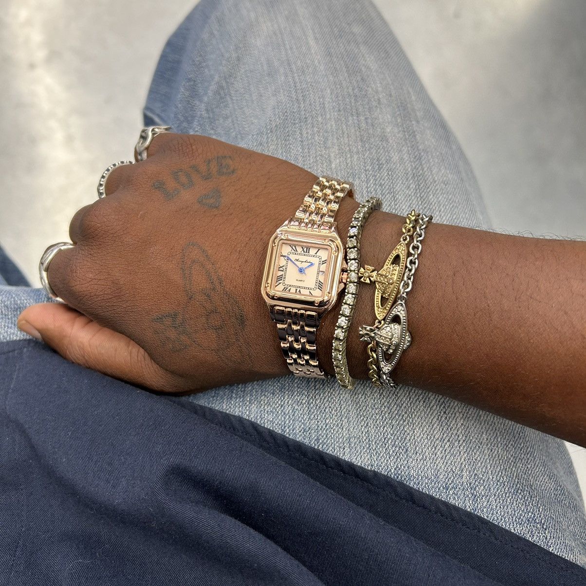 Vintage Vintage 90s retro luxury style quartz rose gold watch Size ONE SIZE - 3 Thumbnail