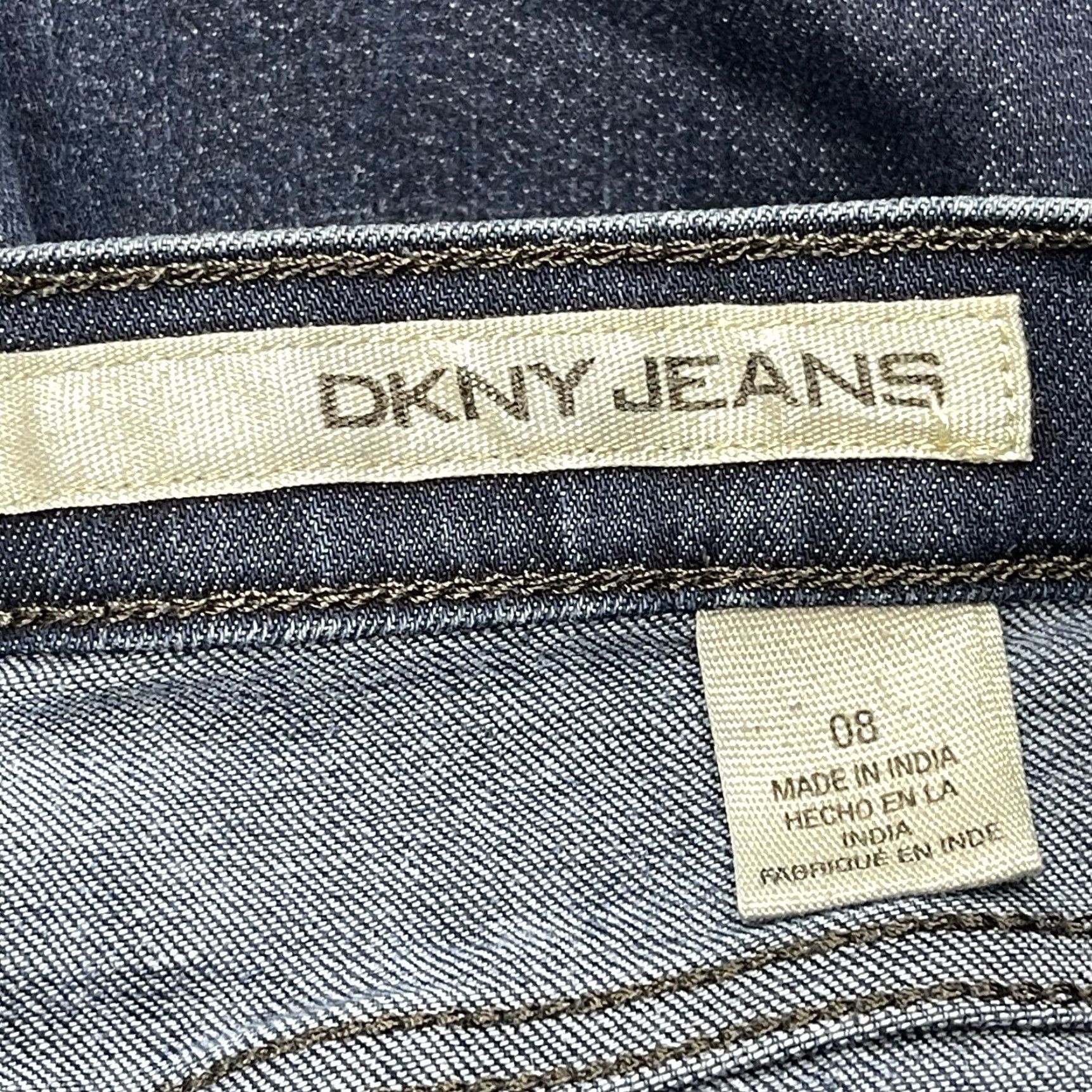 DKNY DKNY Jeans Womens Size 8 Dark Blue Denim Mid Rise Minimalist Capsule Size 30" / US 8 / IT 44 - 3 Thumbnail