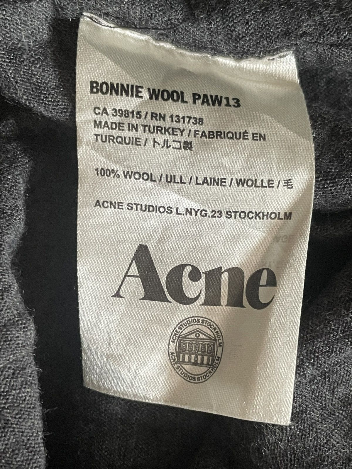 Acne Studios Acne Long sleeve Shirt Size ONE SIZE - 3 Thumbnail