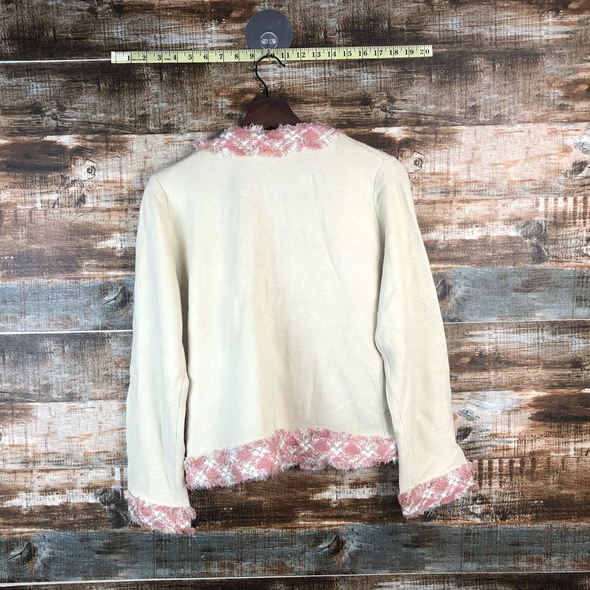 Homespun Knitwear × Japanese Brand DL Givors Pink Cardigan Knitwear #C682 Size M / US 6-8 / IT 42-44 - 12 Thumbnail