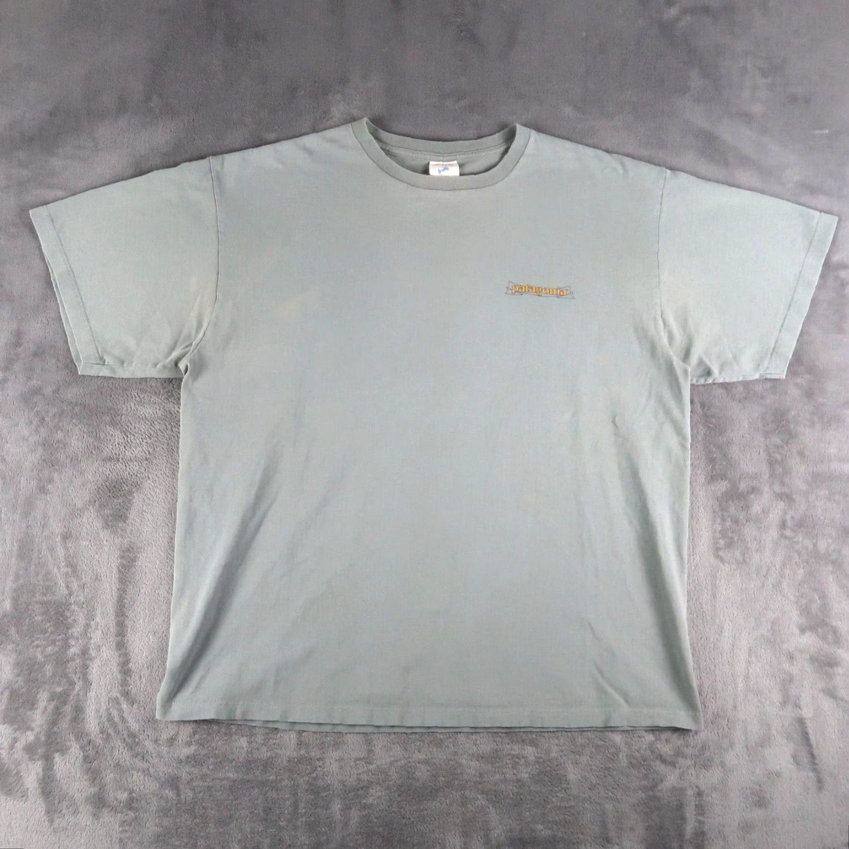 Patagonia Vintage 90s Patagonia T Shirt Men’s L Large Sage Green Beneficial T Organic Shirt T-Shirt Size US L / EU 52-54 / 3 - 2 Thumbnail