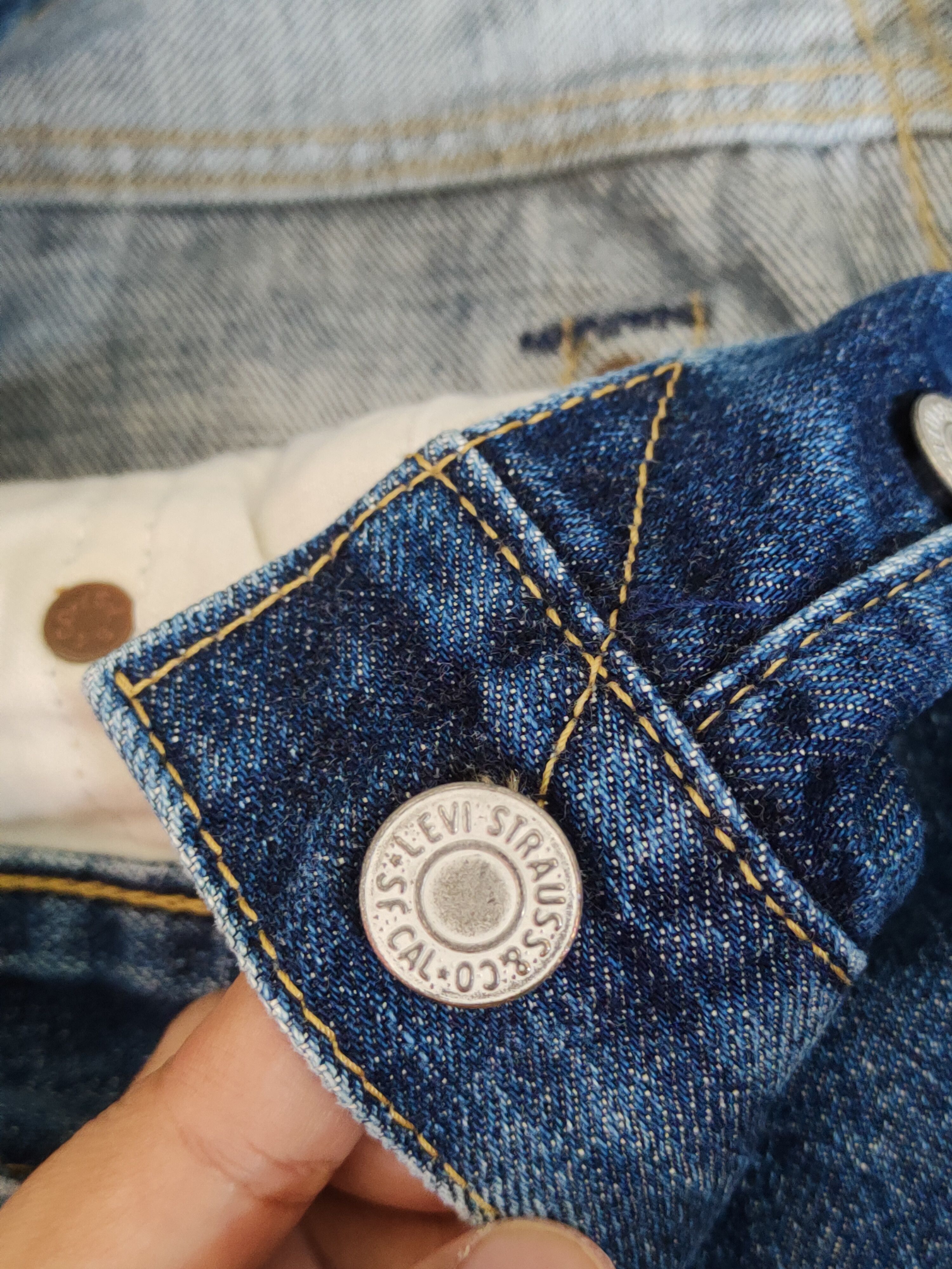 Levi's Levi's big E vintage selvedge Blue jeans Denim Pants #S1367 Size US 31 - 18 Thumbnail