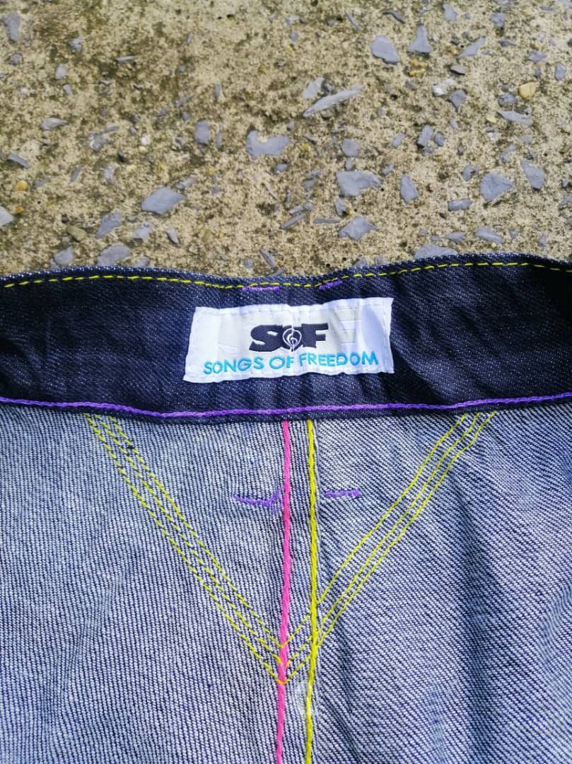 Other Songs Of Freedom Nice Design Denim Jeans Size US 36 / EU 52 - 7 Thumbnail
