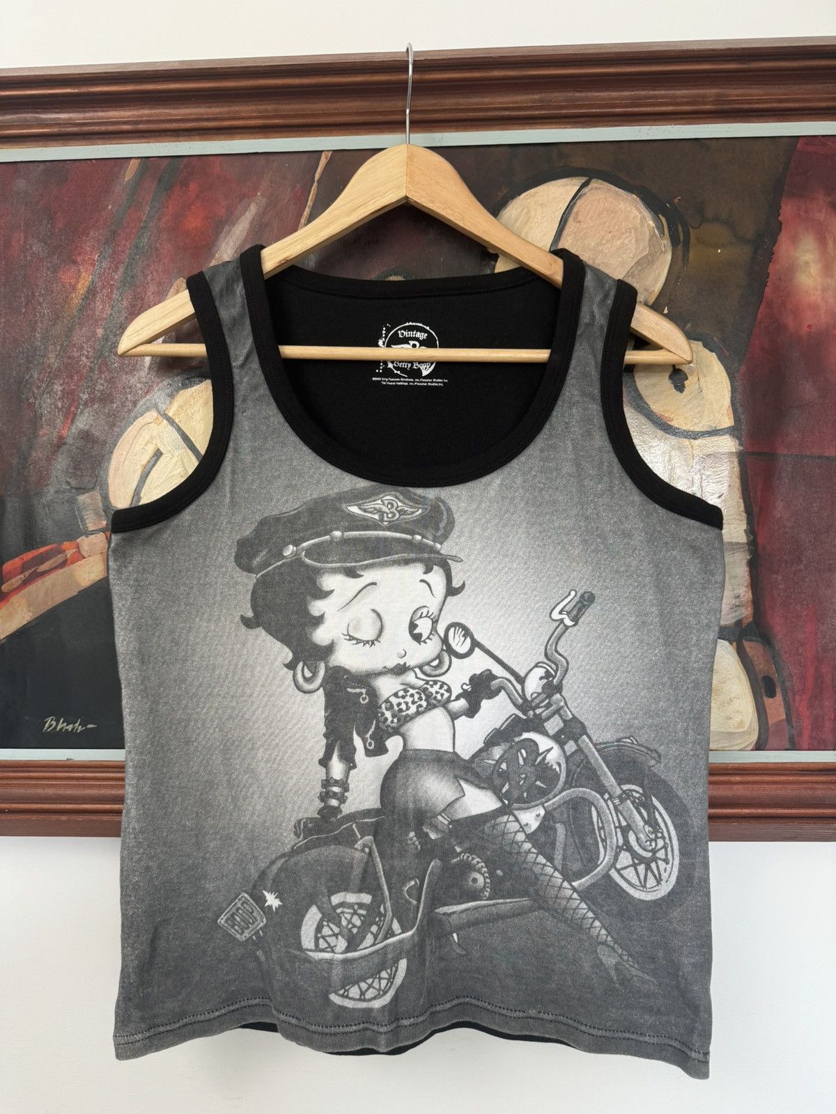 Vintage Y2K BETTY BOOP Cartoon Japanese Tank Top Tee Rare