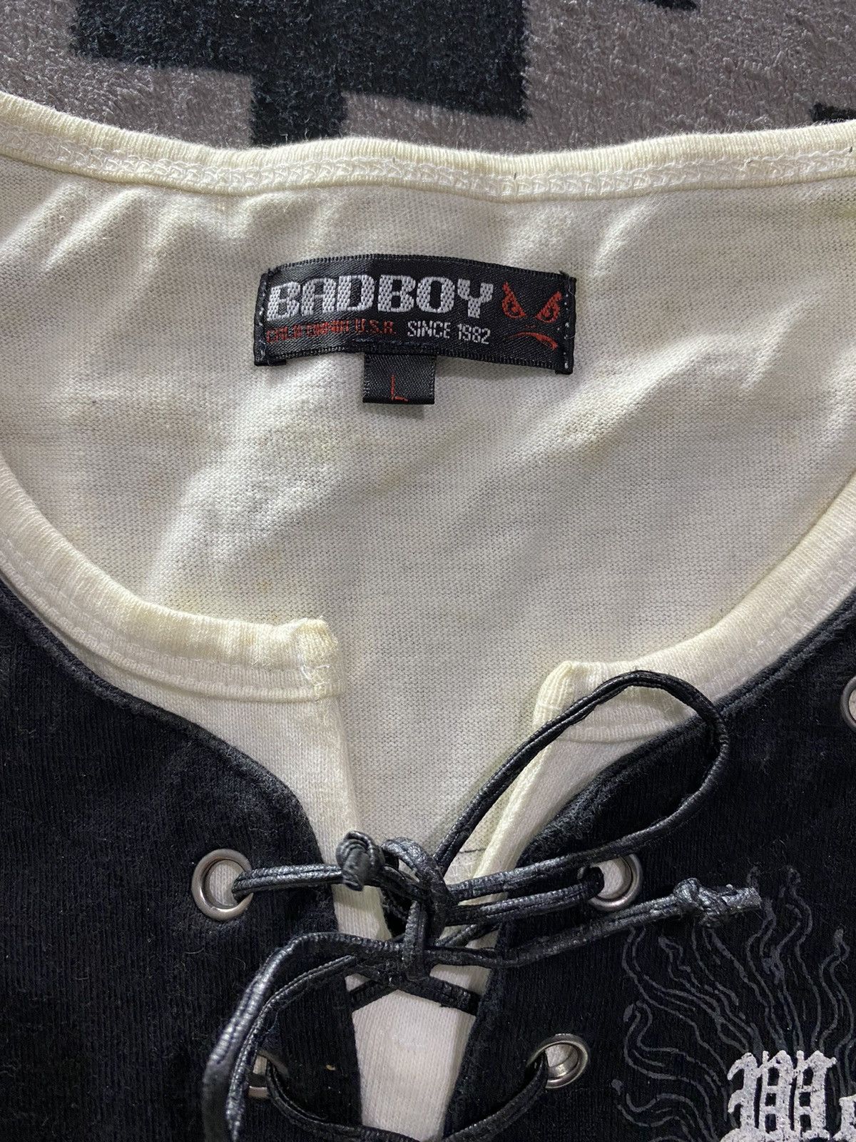 14th Addiction Vintage Bad boy poem double layers tshirts Size US L / EU 52-54 / 3 - 4 Thumbnail