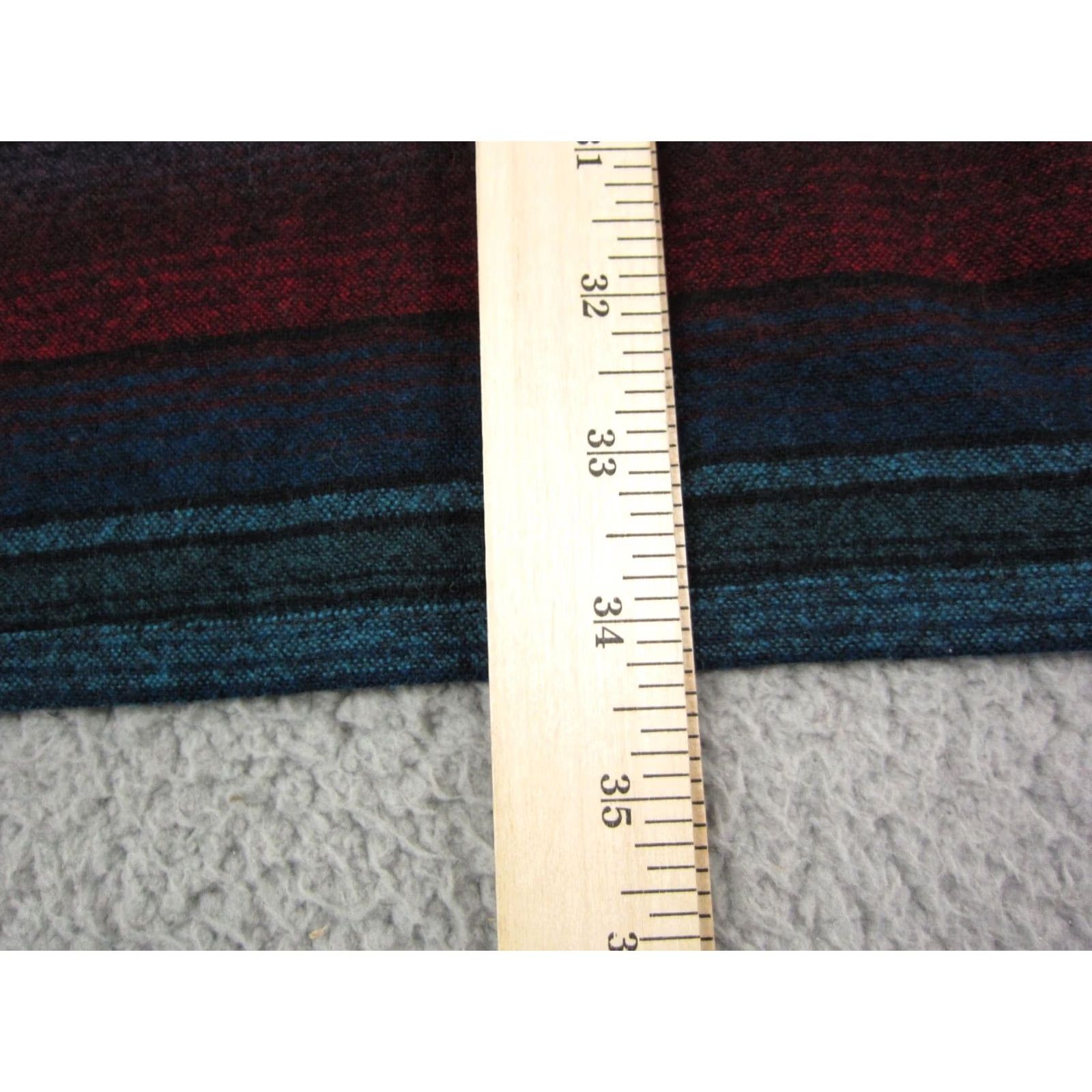 Vintage Vintage Texas Body Hangings Poncho Shawl Wool Blue Striped Knit One Size Women 80s 90s Size ONE SIZE - 5 Thumbnail