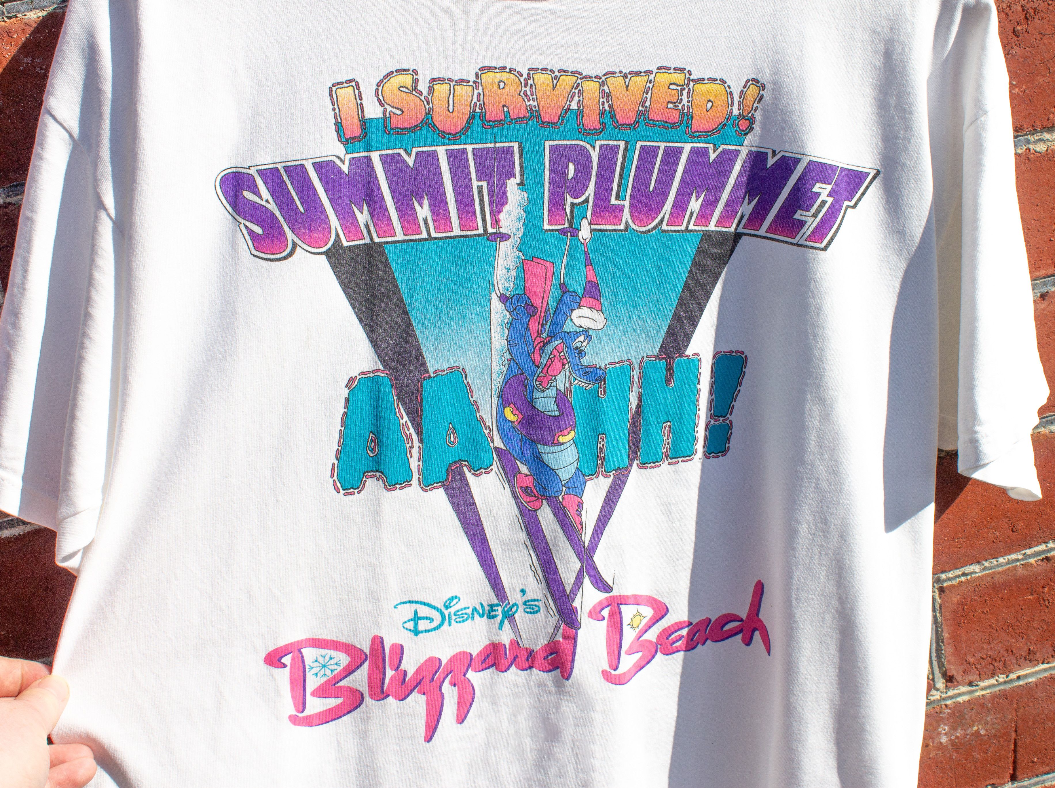 Disney 90's I Survived Summit Plummet T-Shirt Size L / US 10 / IT 46 - 2 Thumbnail