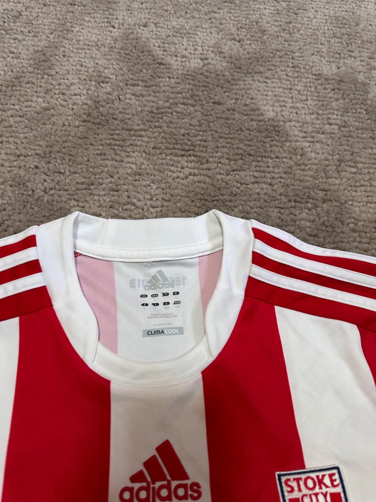 Adidas Stoke City Home 2012/2013Player Issue Football shirt soccer Size US L / EU 52-54 / 3 - 4 Thumbnail