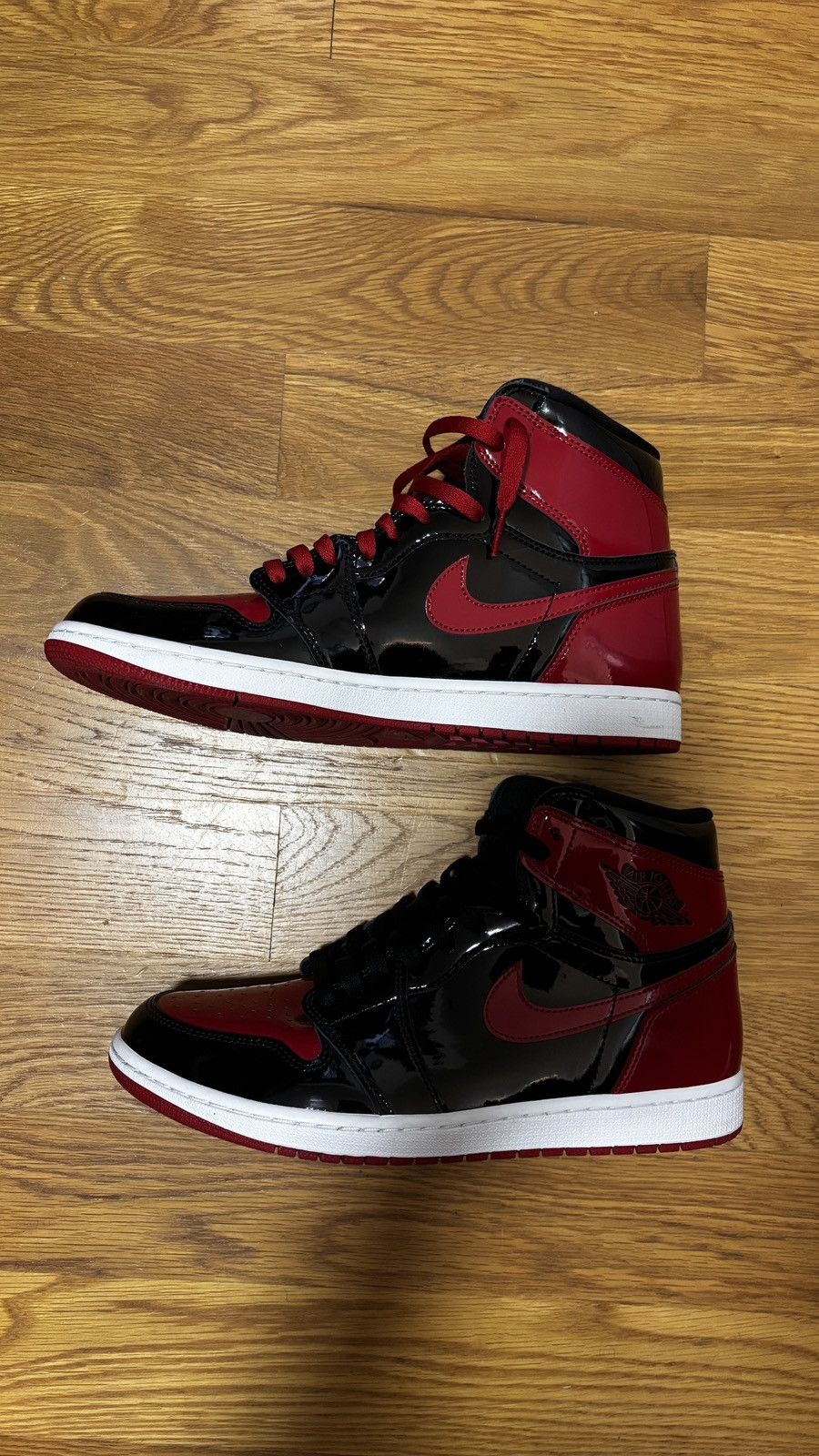 Jordan Brand Air Jordan 1 Retro High OG ‘Patent Bred’ Size US 11.5 / EU 44-45 - 1 Thumbnail