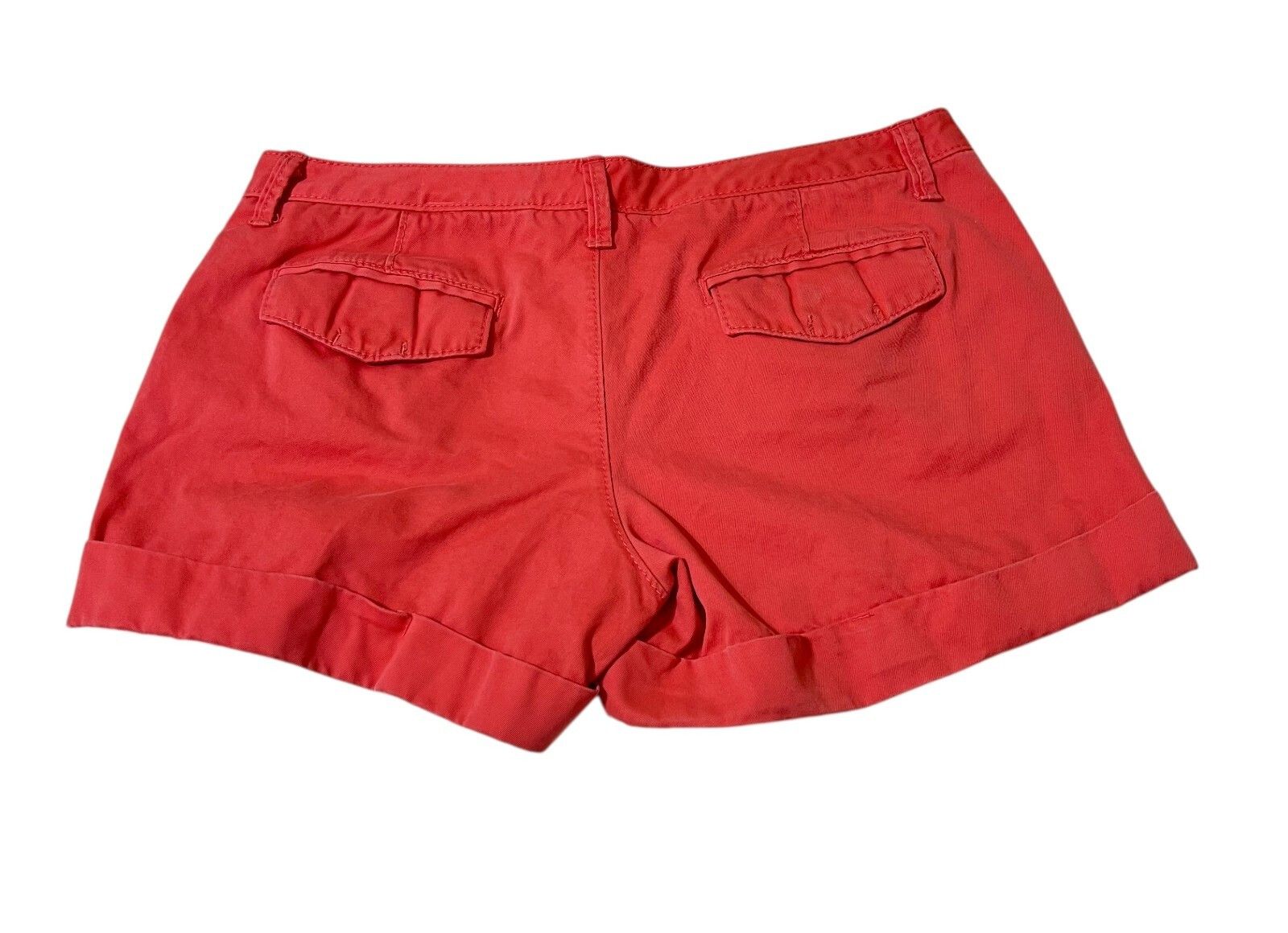 Old Navy Old Navy Women Shorts Size 12 Coral Peach Low Rise w/Cuffs I Size 36" / US 14 / IT 50 - 2 Thumbnail