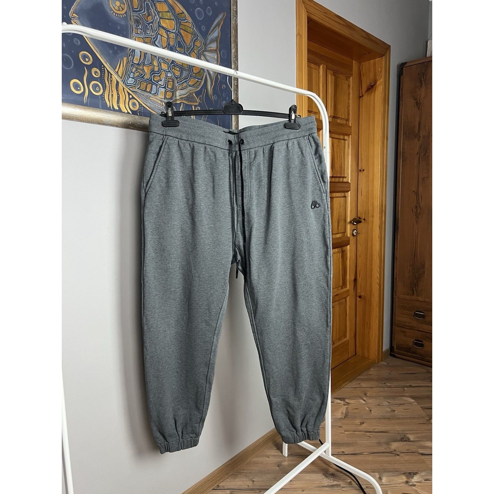 Moose Knuckles Moose Knuckles Small Logo Gray Heavy Cotton Sweatpants Size Size US 38 / EU 54 - 1 Thumbnail