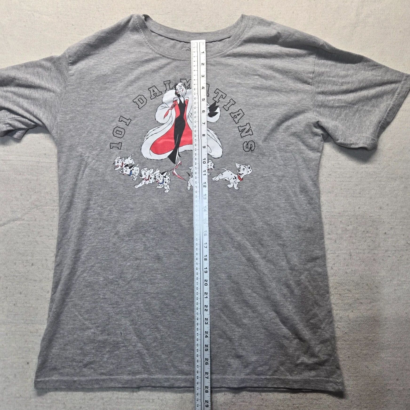 Disney Disney 101 Dalmatians Graphic Tee Adult Mens Gray Large Size US L / EU 52-54 / 3 - 6 Thumbnail
