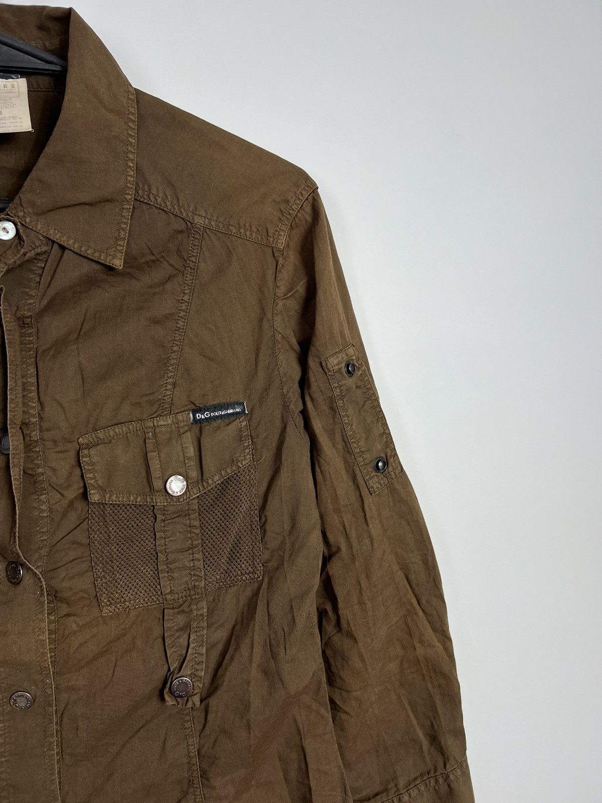 Dolce & Gabbana Shirt Dolce & Gabbana brown italy vintage rare Size M / US 6-8 / IT 42-44 - 2 Thumbnail