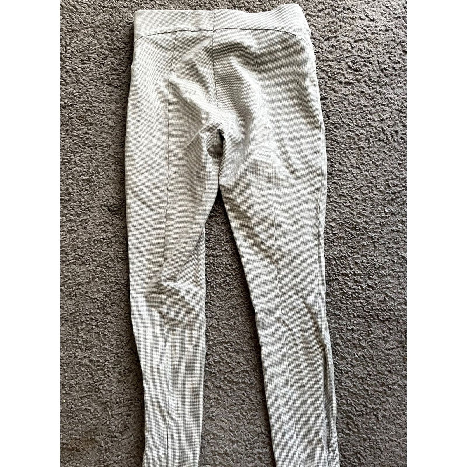 Ann Taylor Ann Taylor Loft Pants Check Skinny Ankle 2 Gray Womens Career Wear 27 in Inseam Side Zip Button Hook & Eye Size 26" / US 2 / IT 38 - 3 Thumbnail