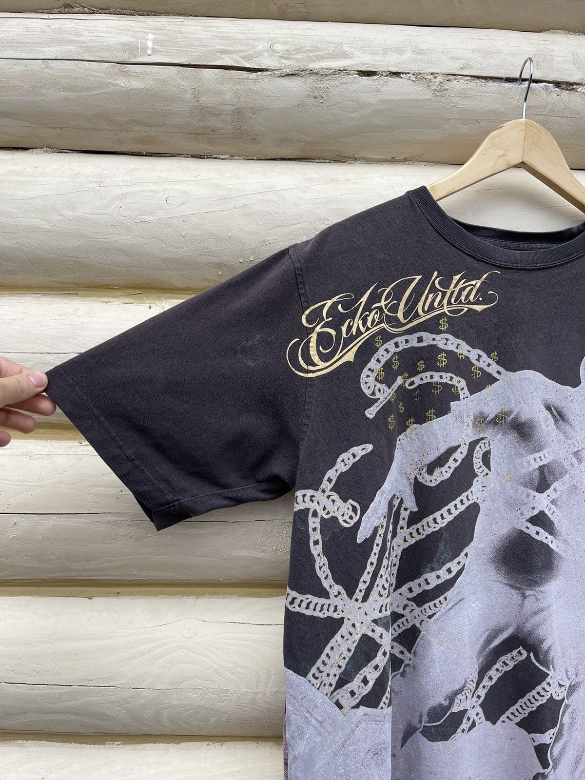 Ecko Unltd. 90’s Ecko Unltd. Vintage t-shirt tee money rolex cash rare Size US XL / EU 56 / 4 - 3 Thumbnail