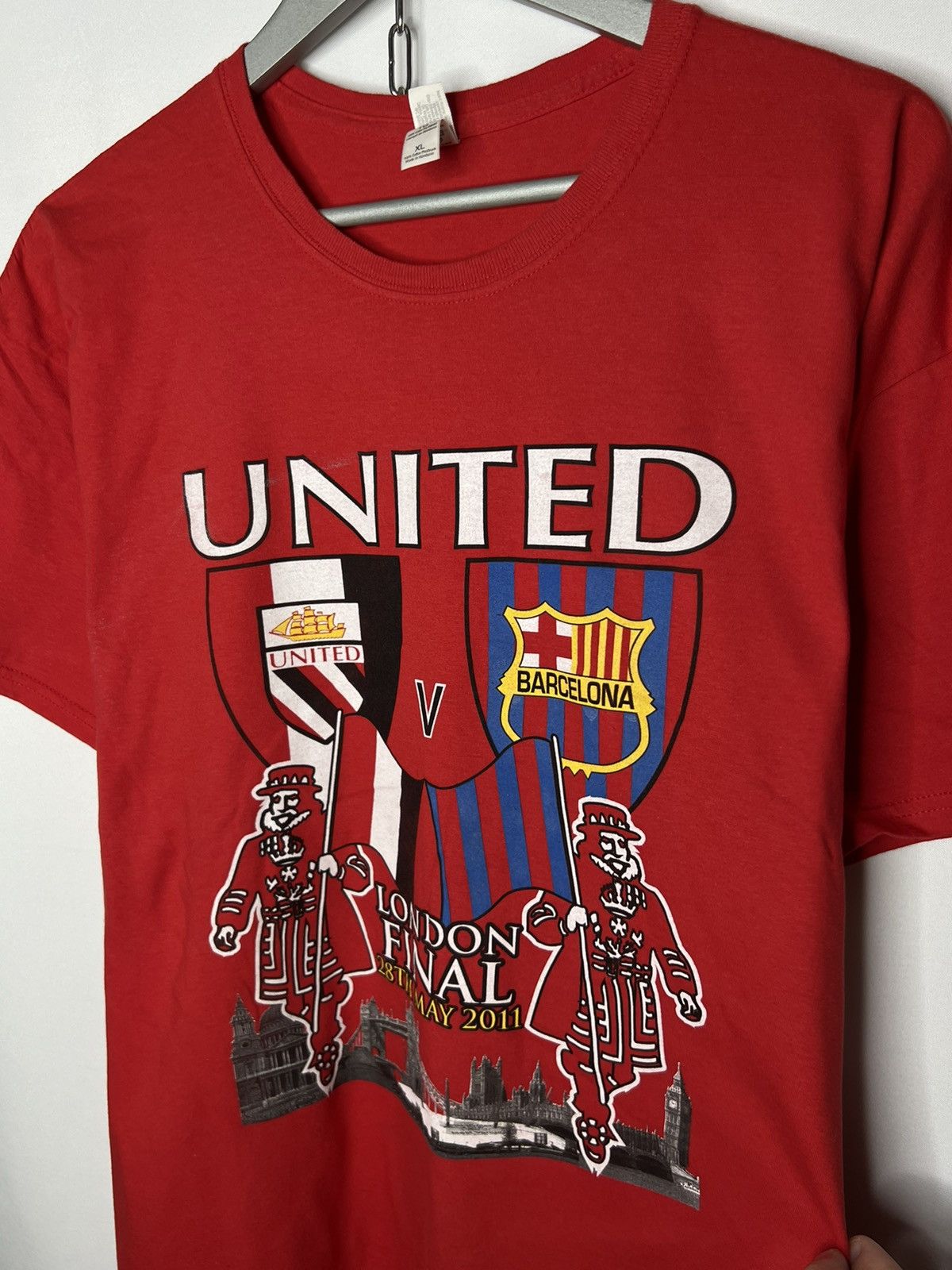 Other ⚽️London Final 2011 Manchester United Tee T-Shirt⚽️ Size US XL / EU 56 / 4 - 4 Thumbnail