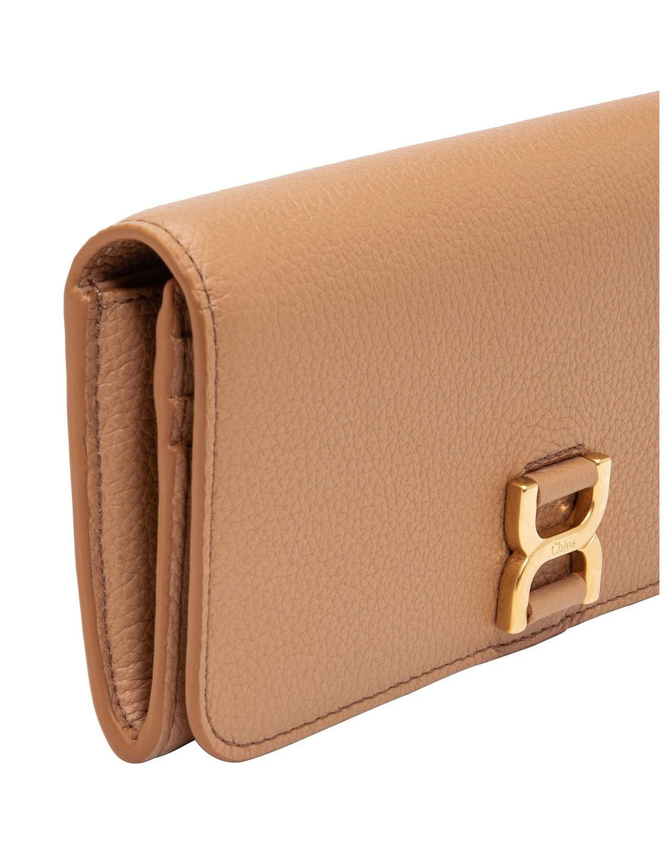 Chloe oc11z0625 Size: OS / Marcie Buckle Long Wallet in Beige Size ONE SIZE - 3 Thumbnail
