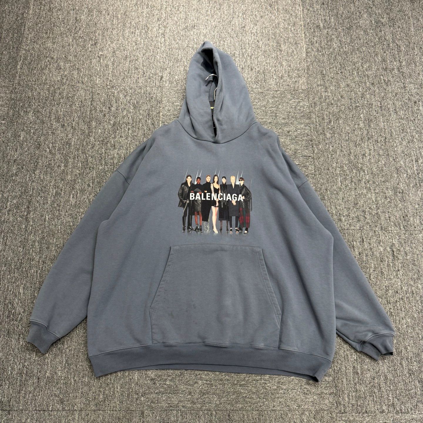 Balenciaga Band Print Hoodie Size S 95 New Stain