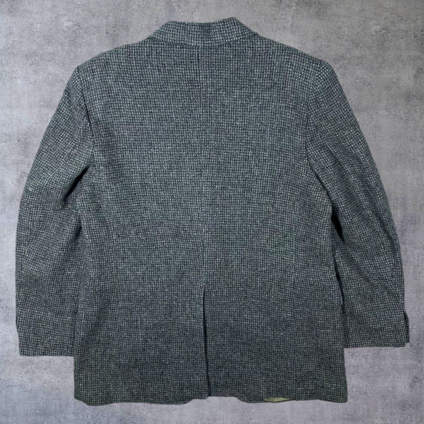 Vintage VINTAGE Reed St. James Blazer Men 42R Grey Houndstooth Wool Brazil Made In Brazil Sports Coat Blazer Size 42R - 2 Thumbnail