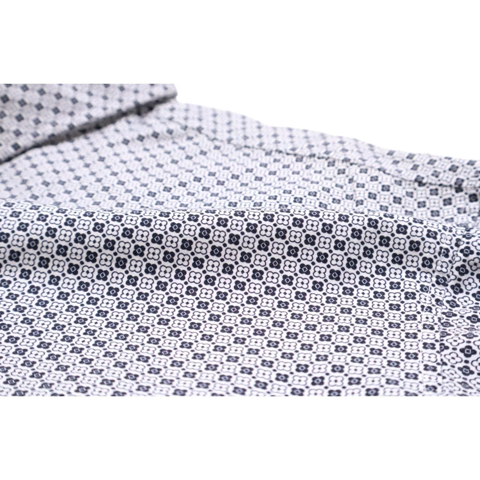 Hugo Boss HUGO BOSS C-Bonettino Slim Fit Formal Shirt Men Short Sleeve Patterned 2XL White Dress Shirt Button-Up Slim Fit Mens Size 48R - 5 Thumbnail