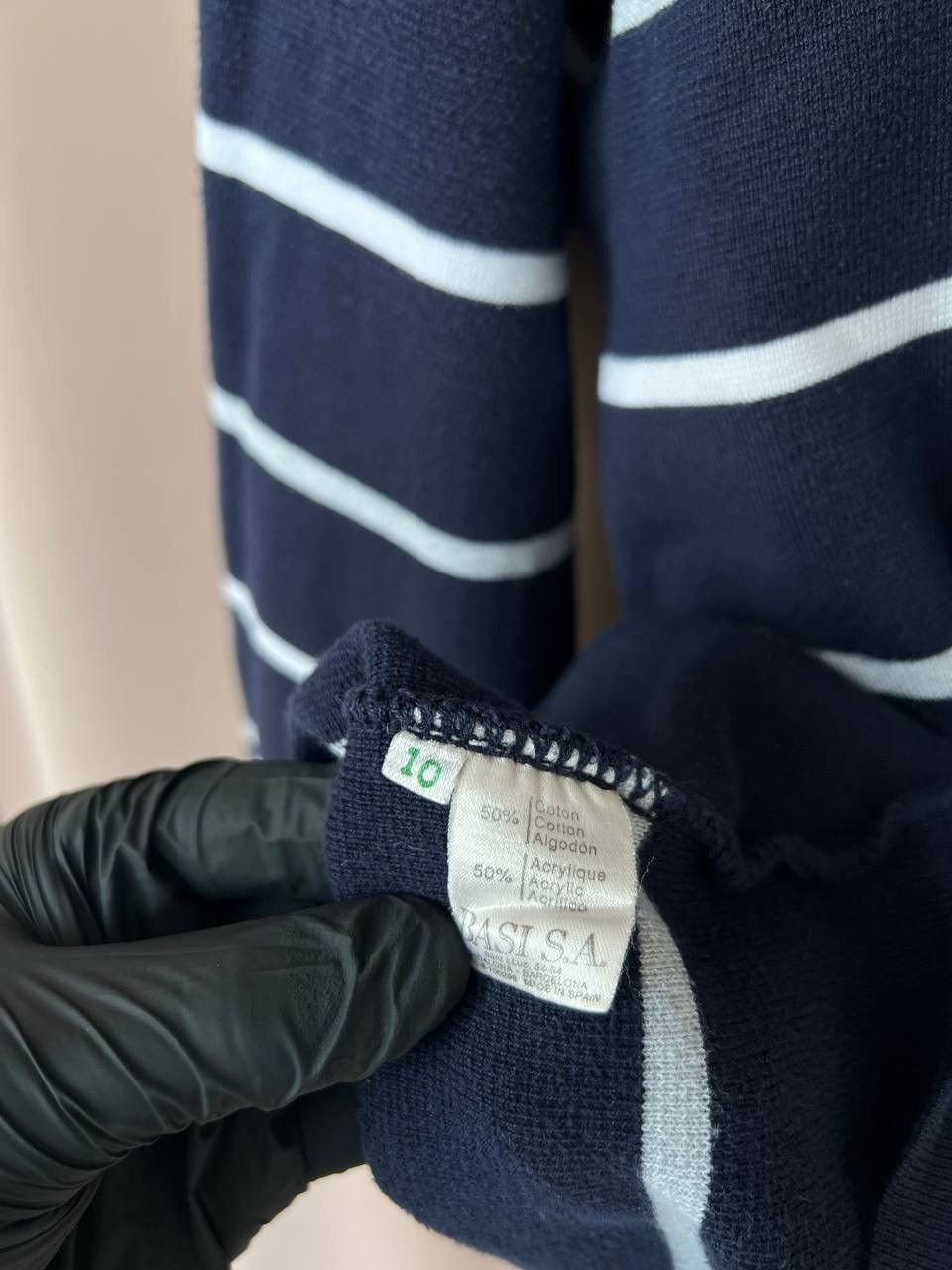 Lacoste Lacoste Half Zip Sweater Mens Size 7 or L Striped Pullover Size US L / EU 52-54 / 3 - 12 Thumbnail