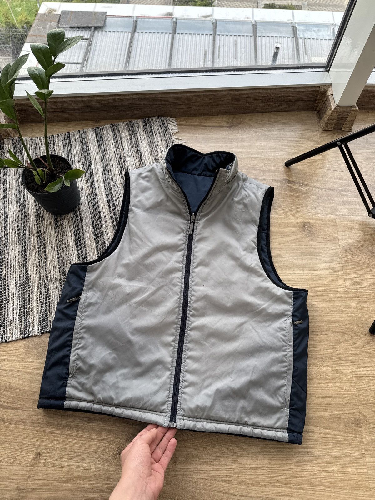 Nike × Vintage Vintage Nike Reversible Y2K light vest Size US S / EU 44-46 / 1 - 2 Thumbnail