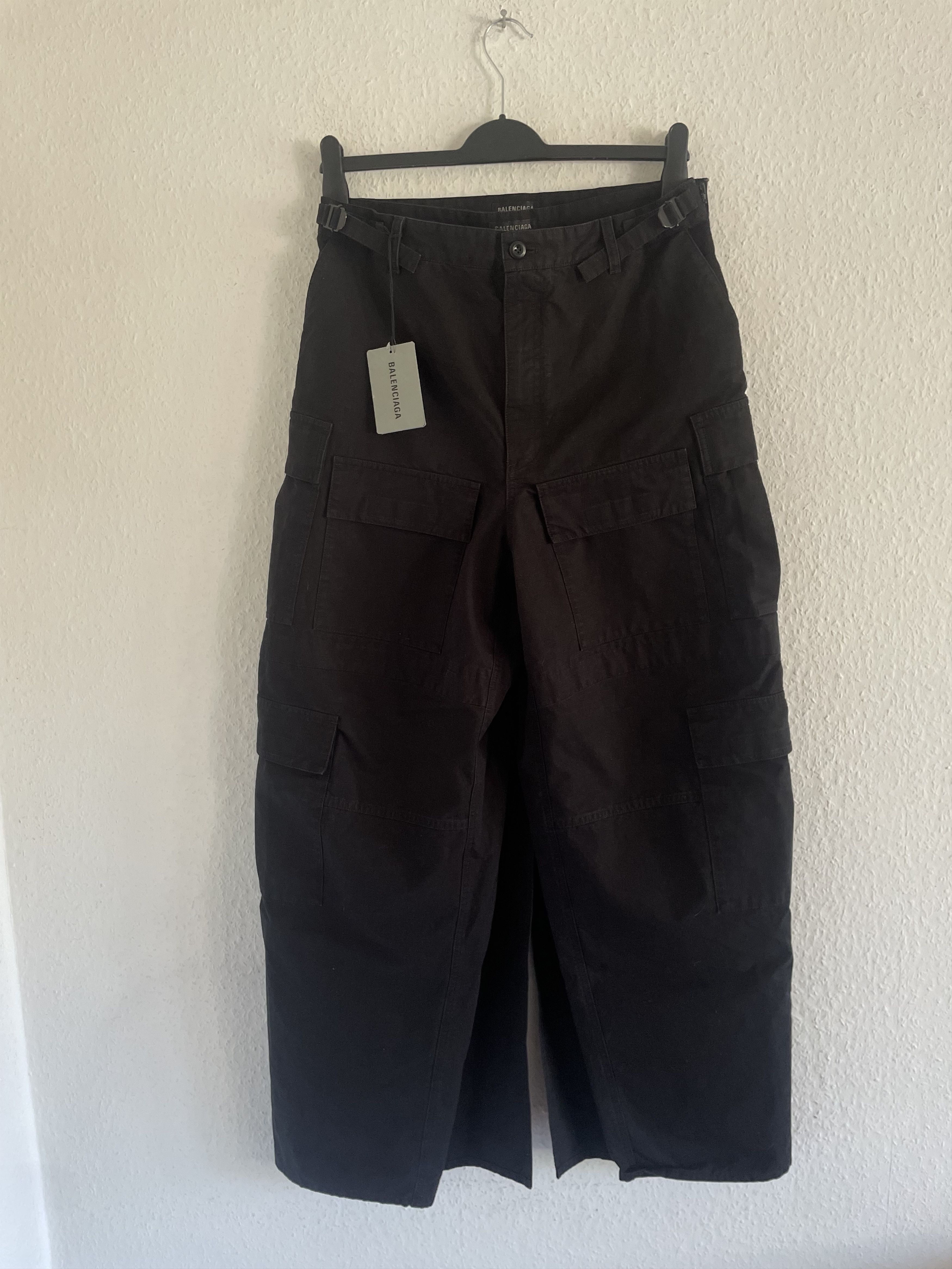 Balenciaga SS23 Runway Mod Show Apron Skirt Cargo Pants Size US 31 - 1 Thumbnail