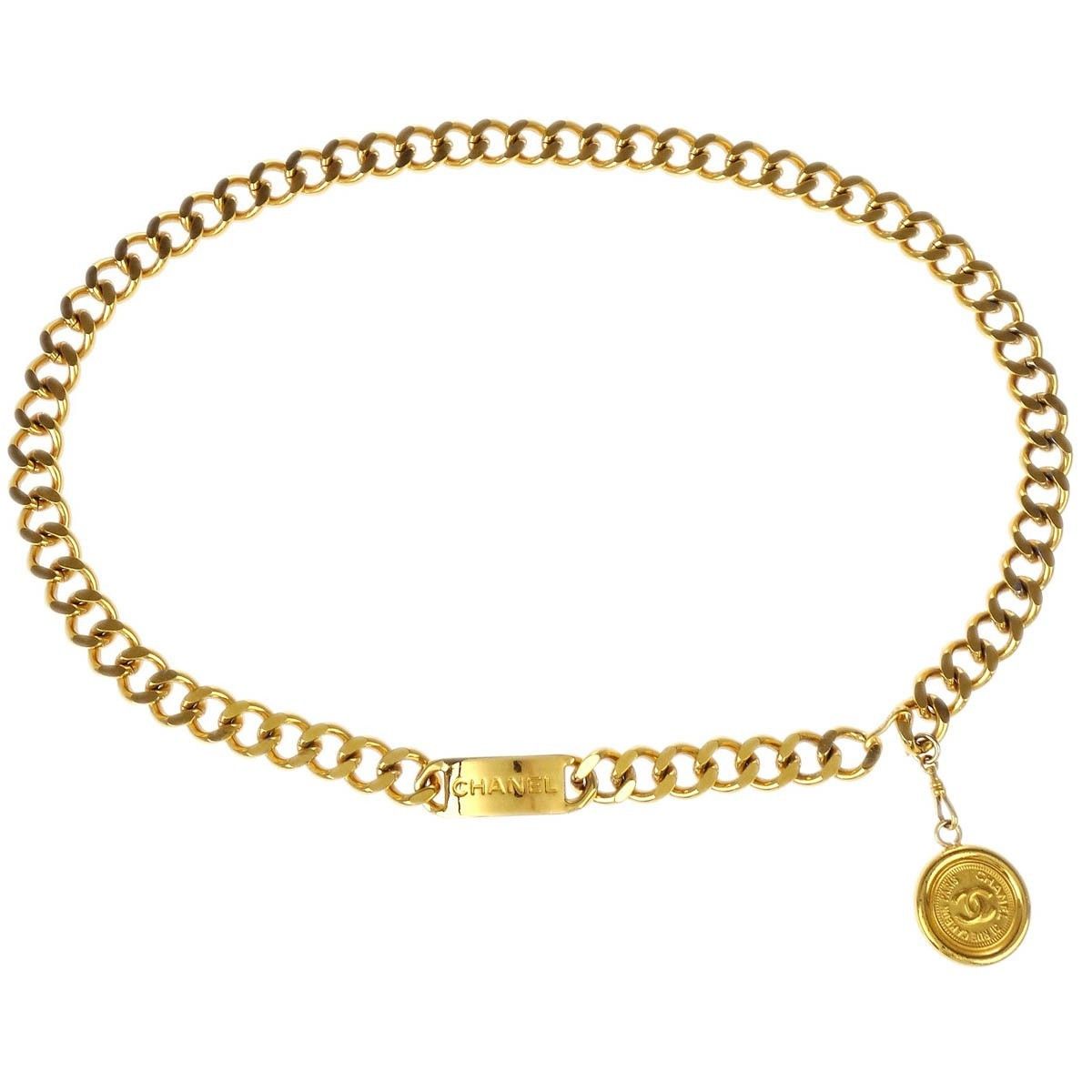 Chanel Chanel Medallion Chain Link Belt Metal Size ONE SIZE - 1 Thumbnail