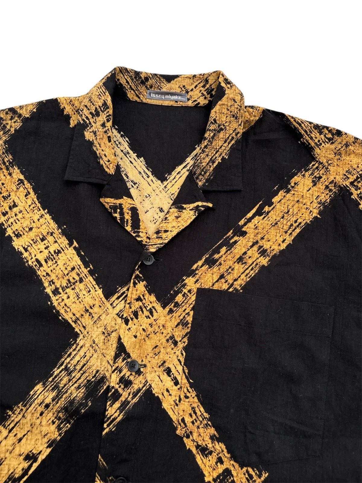 Issey Miyake 1980s Camp Collar Shirt Size US M / EU 48-50 / 2 - 2 Thumbnail