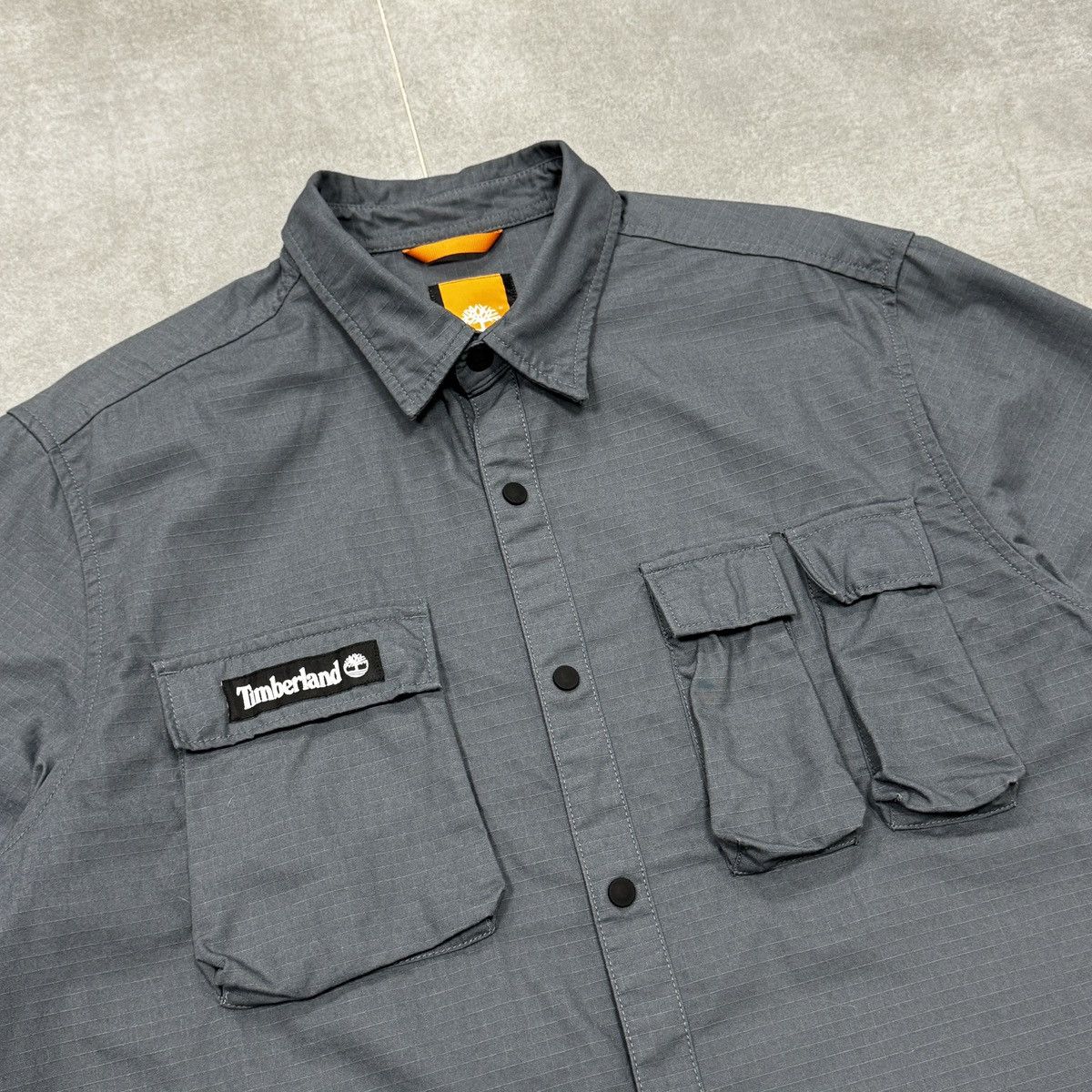 Timberland Timberland Multipocket Utility Men Overshirt Jacket Grey Size US L / EU 52-54 / 3 - 6 Thumbnail