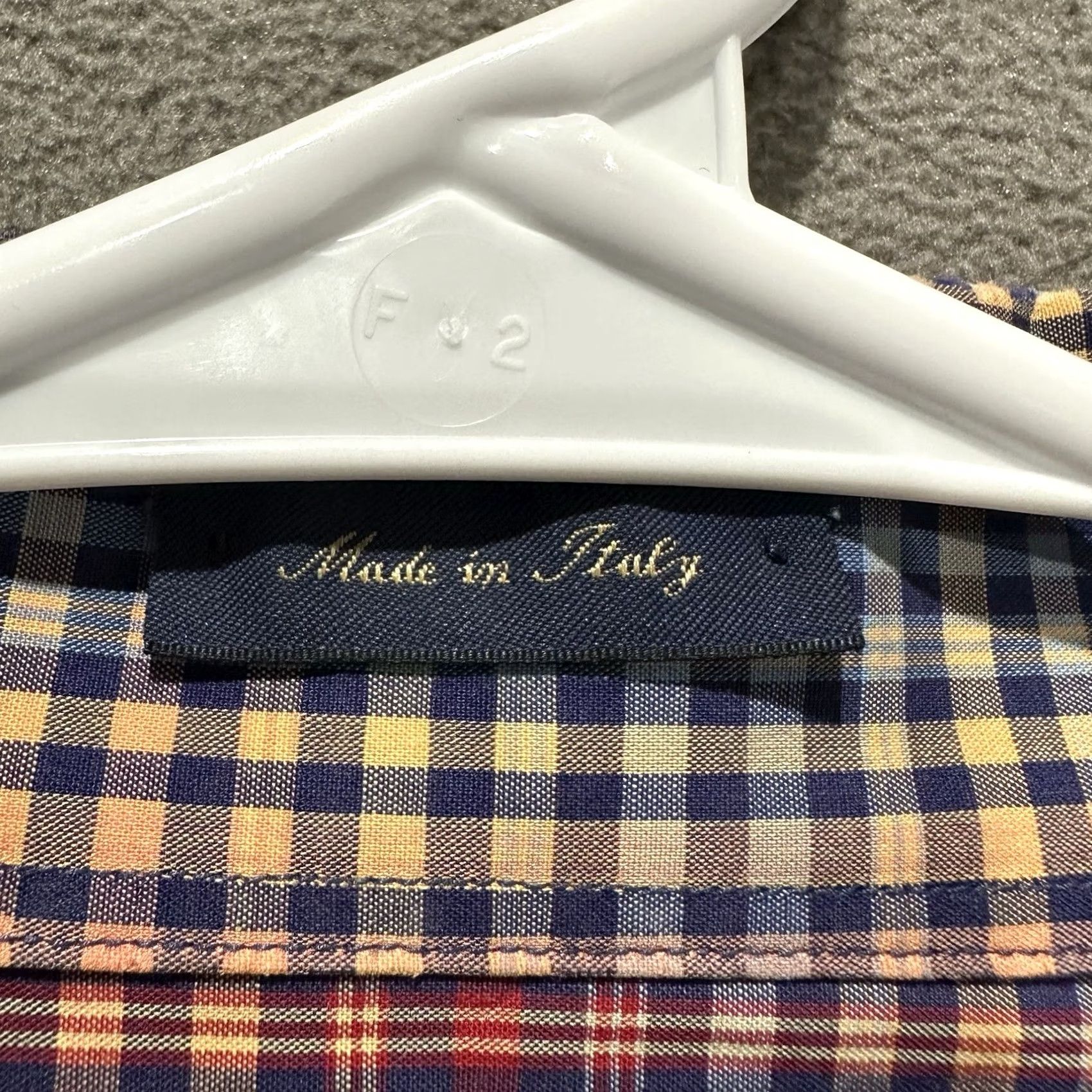 Paul & Shark VINTAGE Paul & Shark Yachting Shirt Mens XL Blue Red Orange Plaid Button-Down Italy Size US XL / EU 56 / 4 - 5 Thumbnail