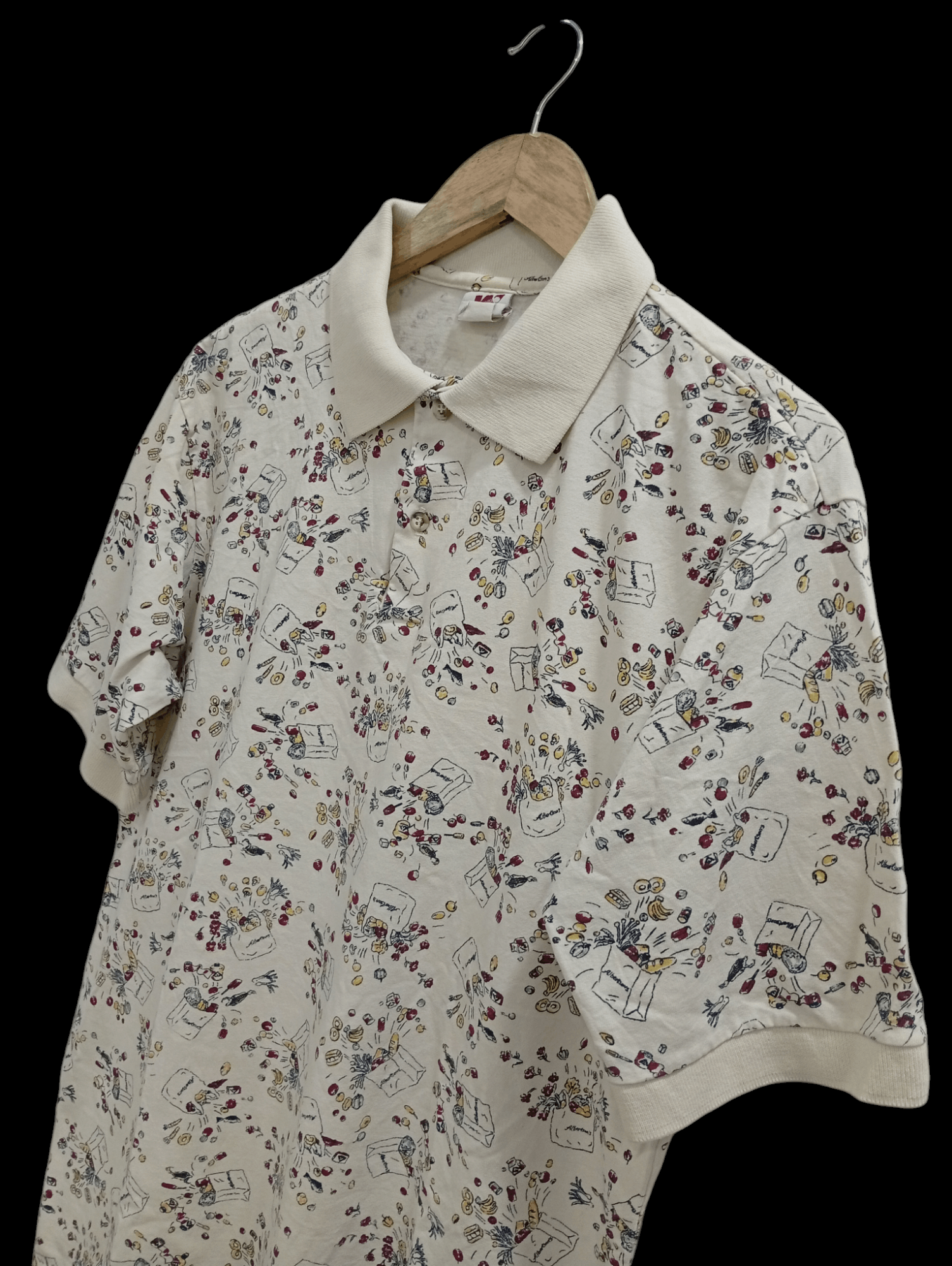 Japanese Brand × Vintage 🔥🔥Vintage Whang Full Print Polo T-Shirt Size US L / EU 52-54 / 3 - 7 Thumbnail