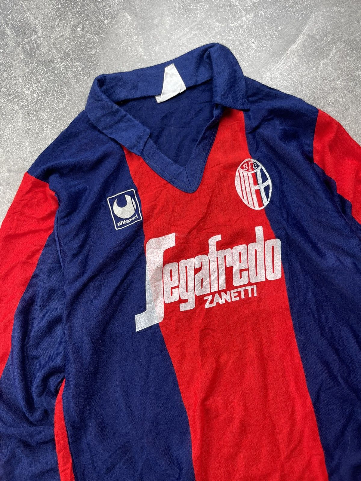 Vintage Vintage Bologna FC Uhlsport Football Jersey Shirt Segafredo Size US S / EU 44-46 / 1 - 3 Thumbnail