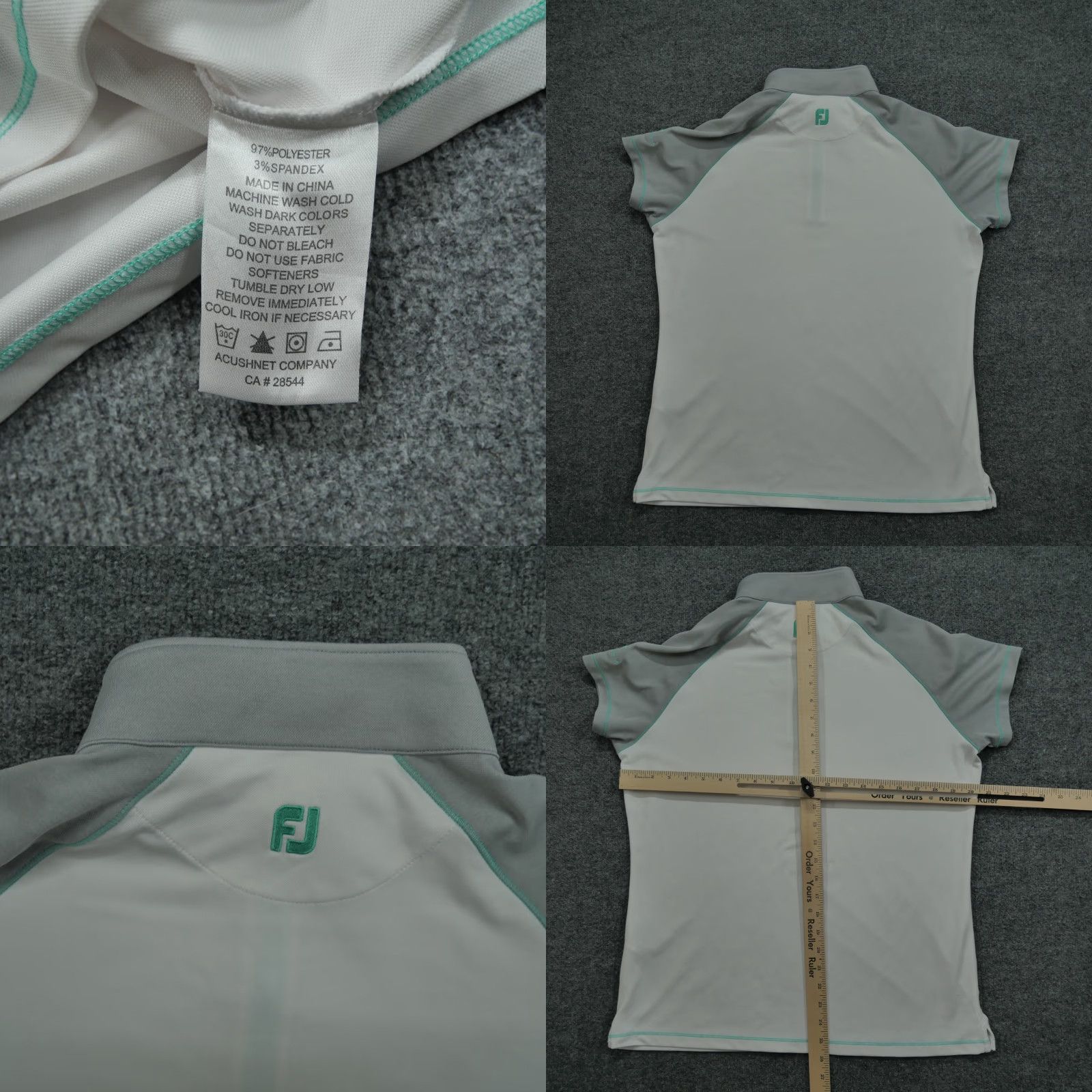 Footjoy FootJoy Shirt Womens L White Quarter Zip Casual Outdoor 1/4 Zip Lightweight, 7/10 condition Size L / US 10 / IT 46 - 8 Thumbnail