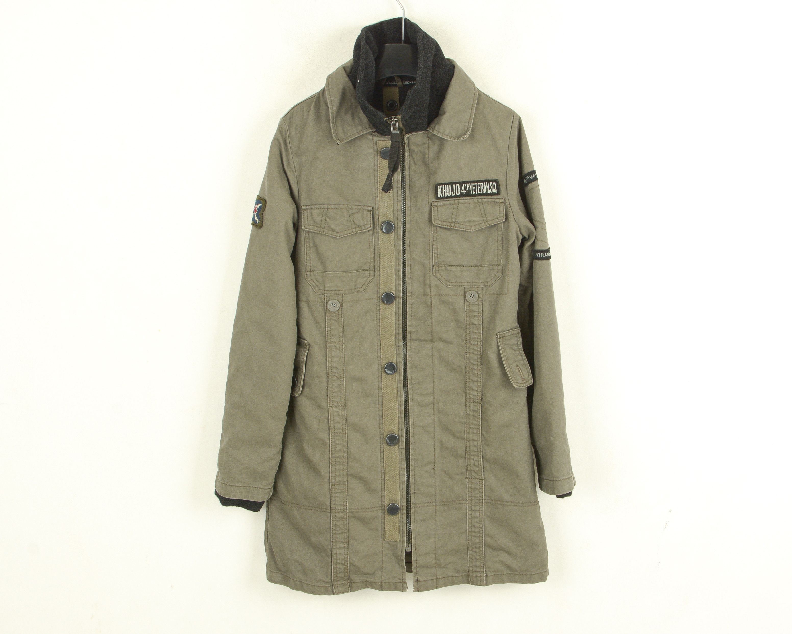 khujo Delta New Jacket Grey S Cotton Coat Top Parka Outdoor Top Size S / US 4 / IT 40 - 1 Thumbnail