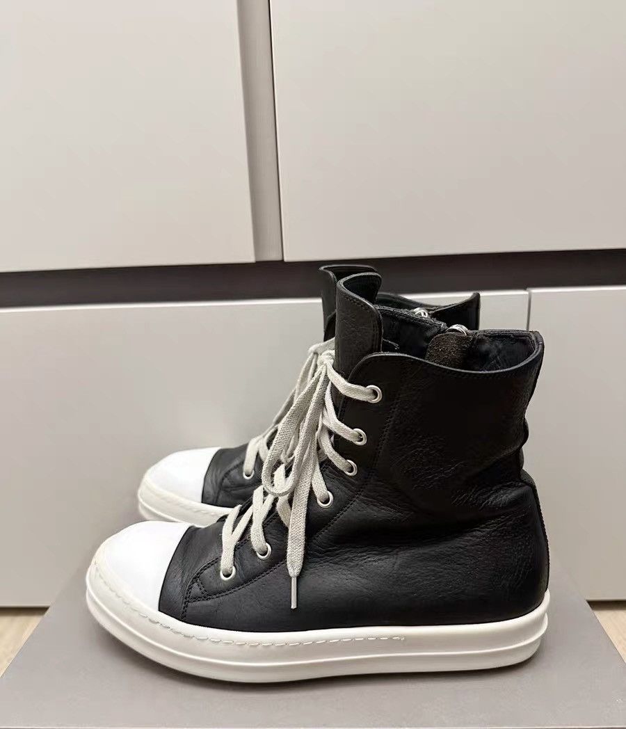 Rick Owens Rick Owens Mainline Pebbled Leather High-Top Zipper Size US 7 / EU 40 - 4 Thumbnail