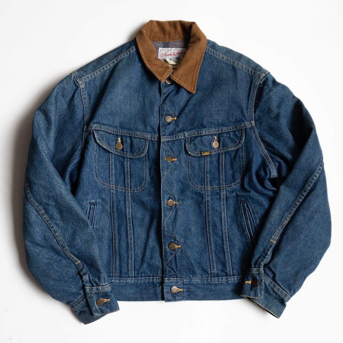Lee Lee 80s STORM RIDER Denim Jacket Size 42R Size US XL / EU 56 / 4 - 1 Thumbnail